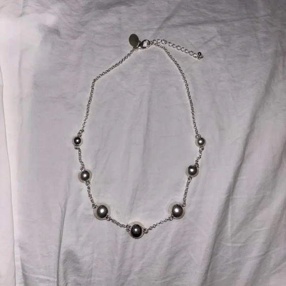 White House Black Market Black and Silver Necklace Set - Picture 3 of 9